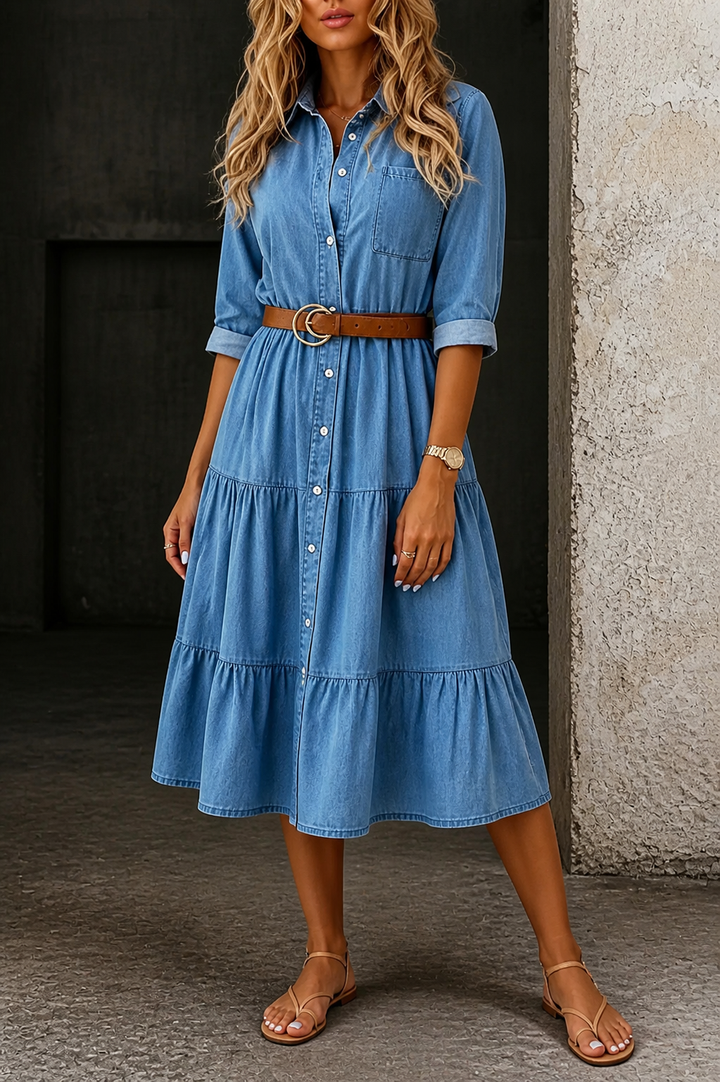 Barbara | Casual Elegant Denim Dress
