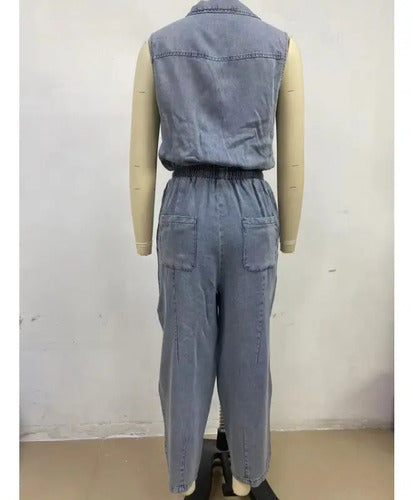 Rosalia |  Sleeveless Denim Jumpsuits