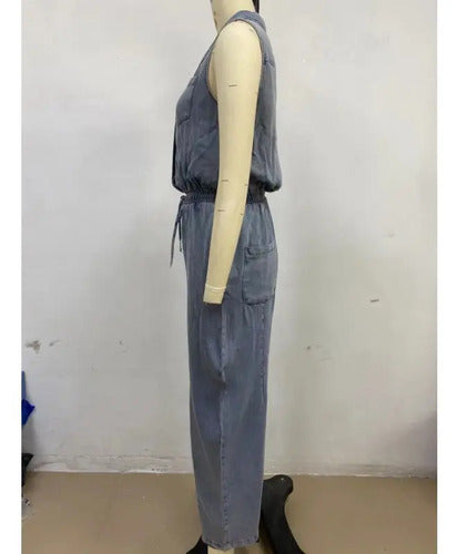 Rosalia |  Sleeveless Denim Jumpsuits