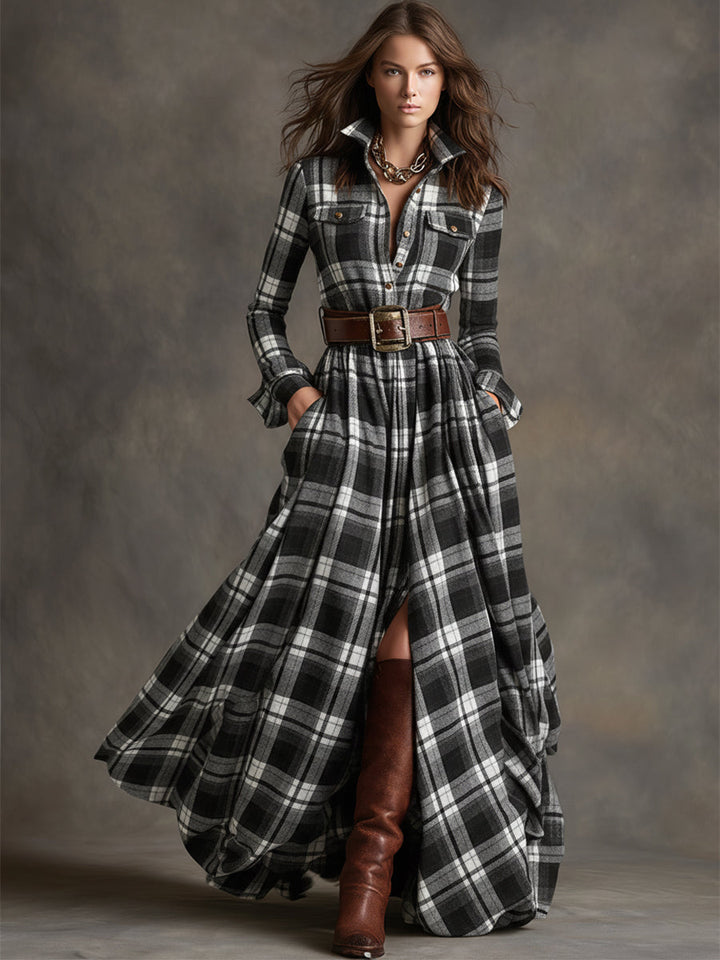 Mireline - Classic Button-Up Shirt Dress