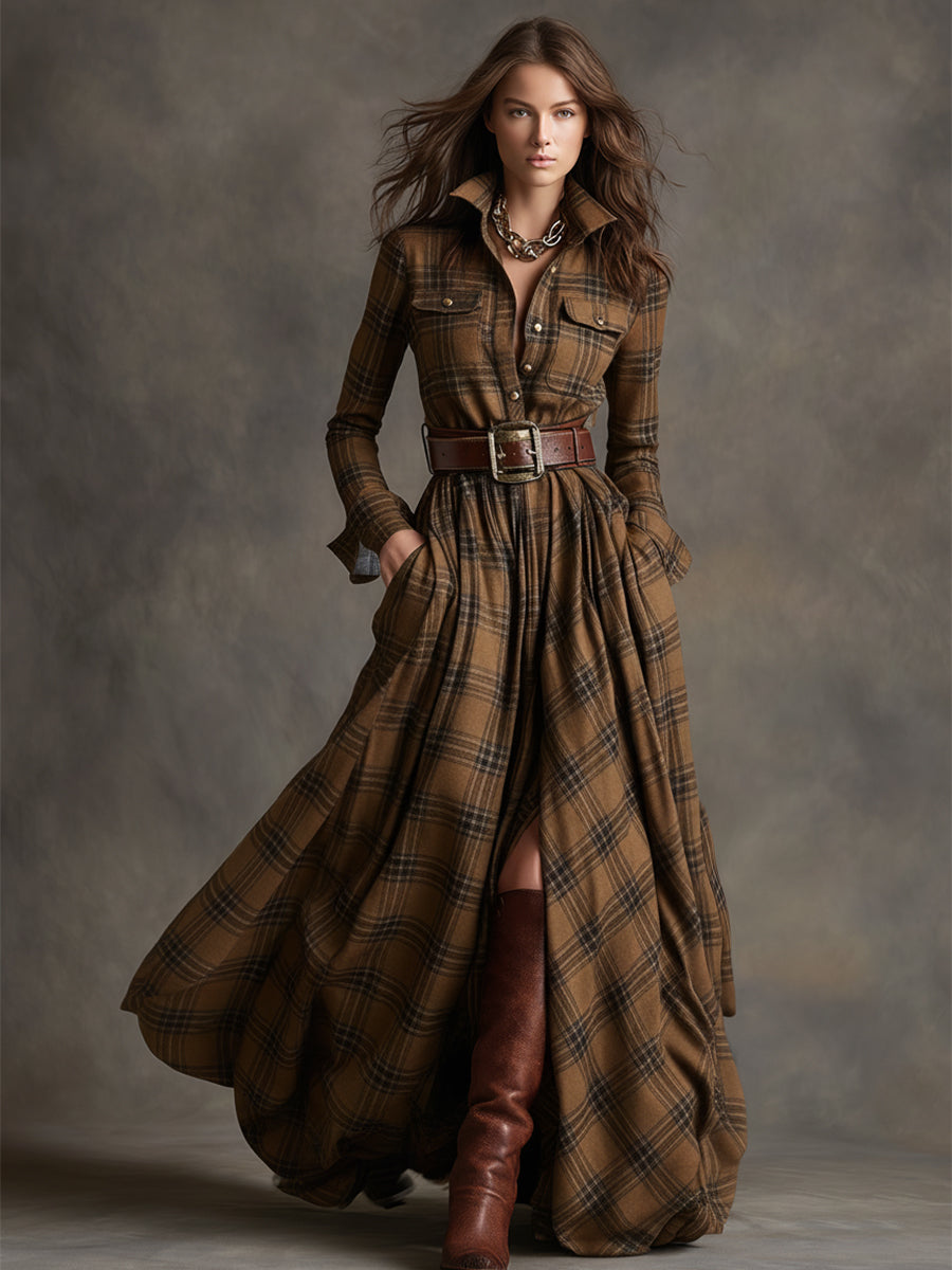Mireline - Classic Button-Up Shirt Dress