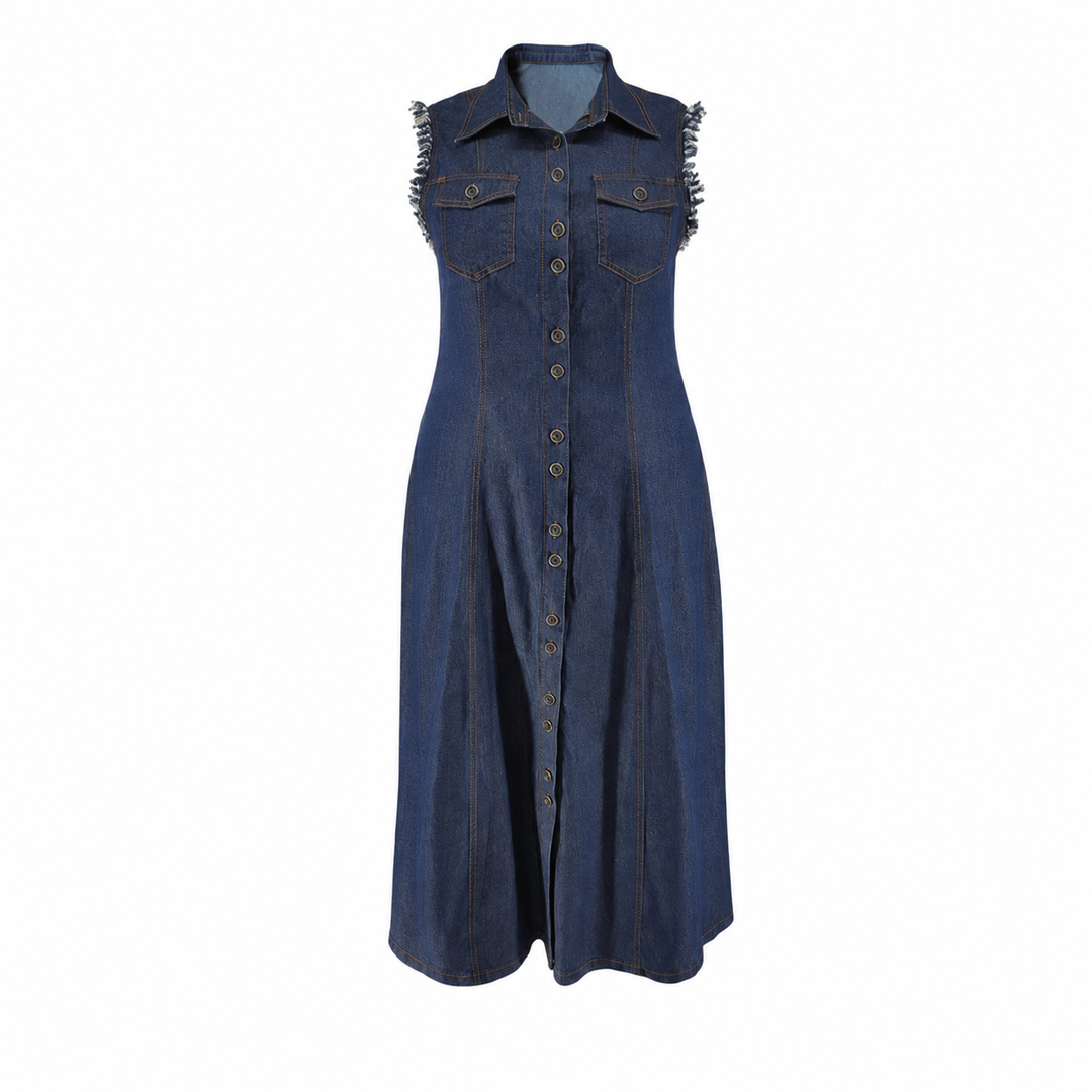 Liora | Plus Size Denim Dress