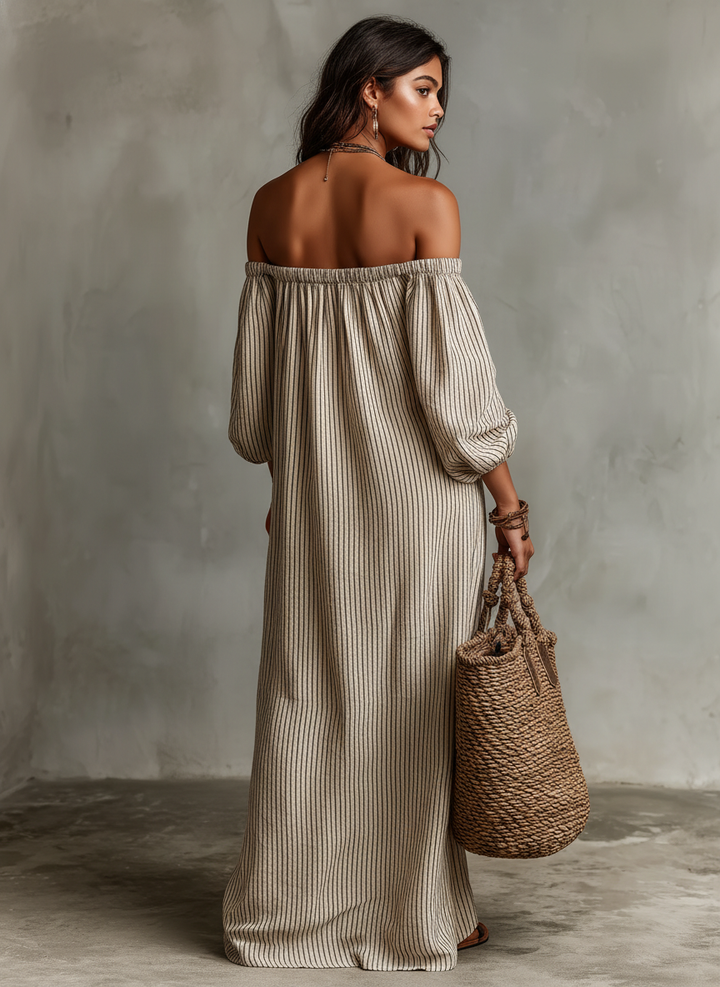 Elena | Flowy Off-the-Shoulder Maxi Dress