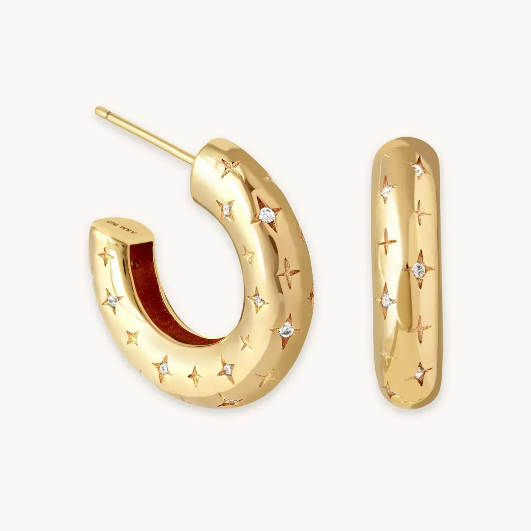 Florenzia | Star Earrings 18k Gold