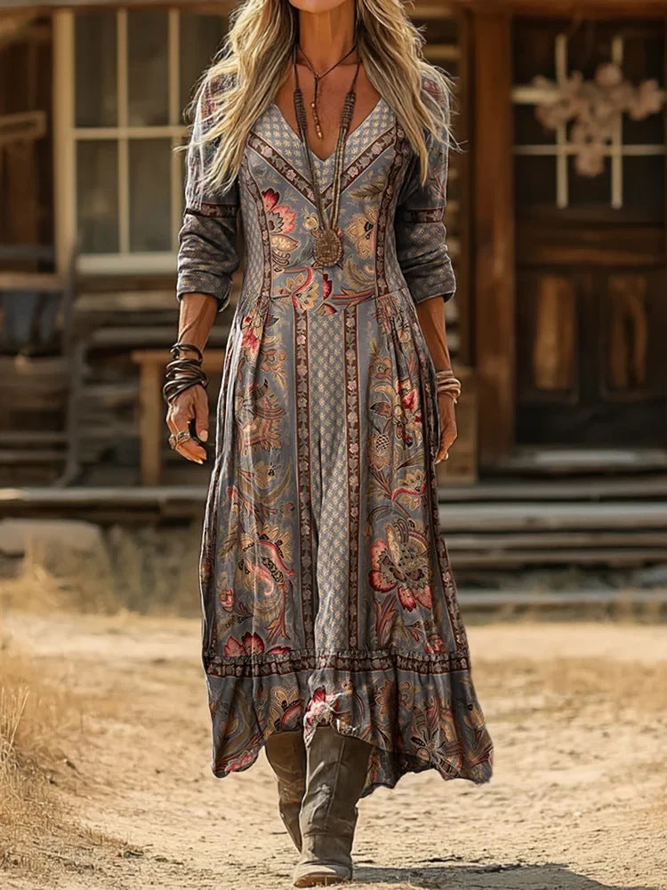 Parker | Long Sleeve Vintage Casual Dress