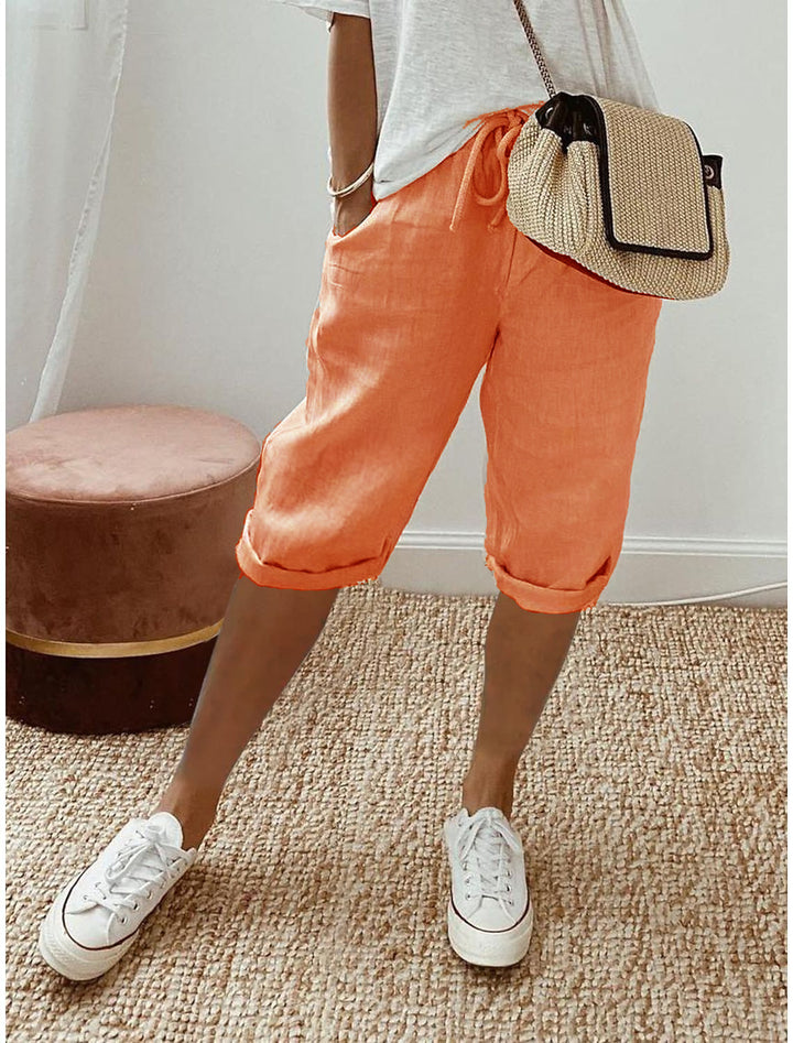 Sophie™ Comfort cotton-linen Capri Pants