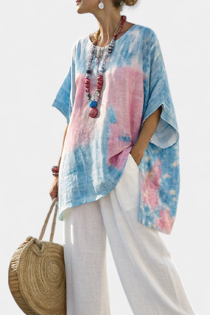 Vantrel | Comfortable Relaxed Top & Striped Bamboo Pants