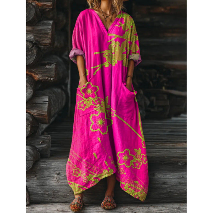 Evelyn | Vintage-Inspired Long Sleeve Casual Dress