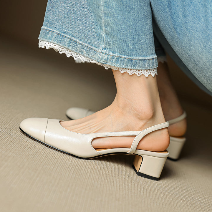 Reyna Genuine Leather Pumps