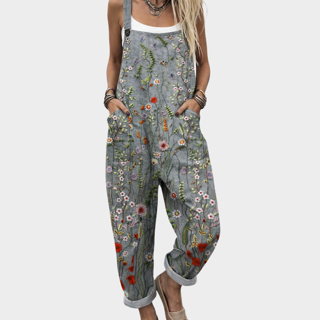 Cozy Patterned Jumpsuit