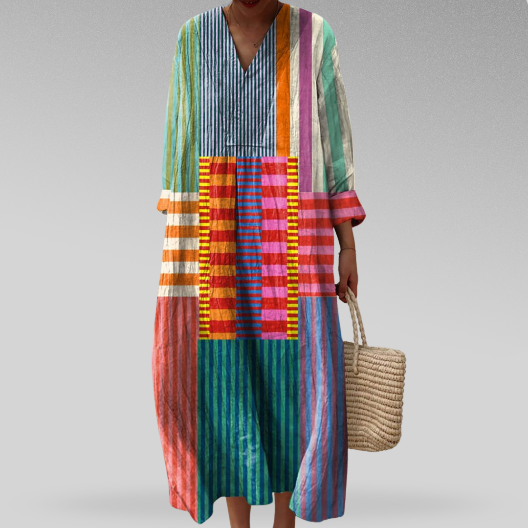 Naomi | Colorblock Breeze Maxi Dress