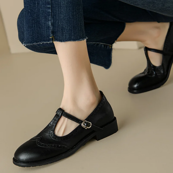 Fiona| Elegant T-Strap Mary Janes