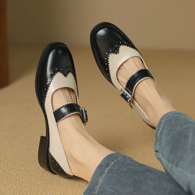 Miana| Leather Mary Janes