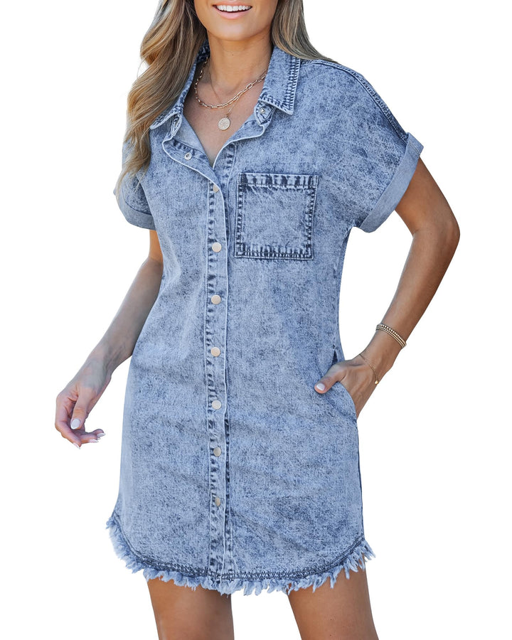 Kaelia | Denim Shirt Dress