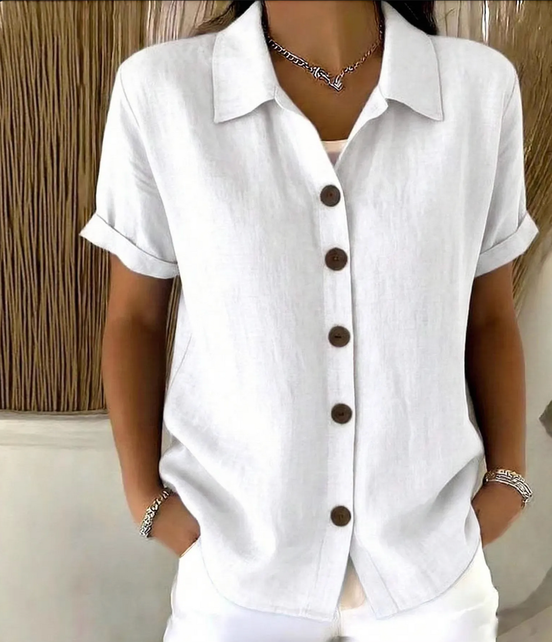 Kate | Linen Button Down Shirt