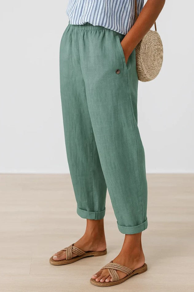 Patricia | Light Cotton-Linen Pants