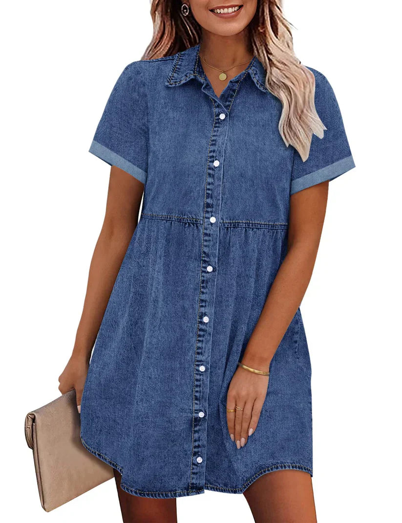 Jane | Denim Shirt Dress