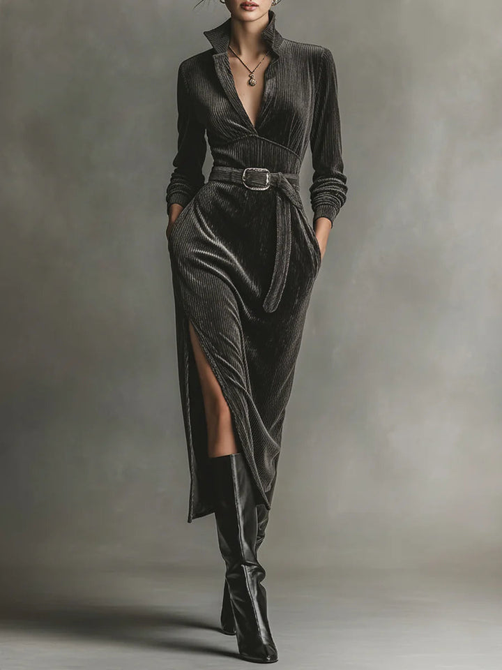 Elegant Corduroy Dress