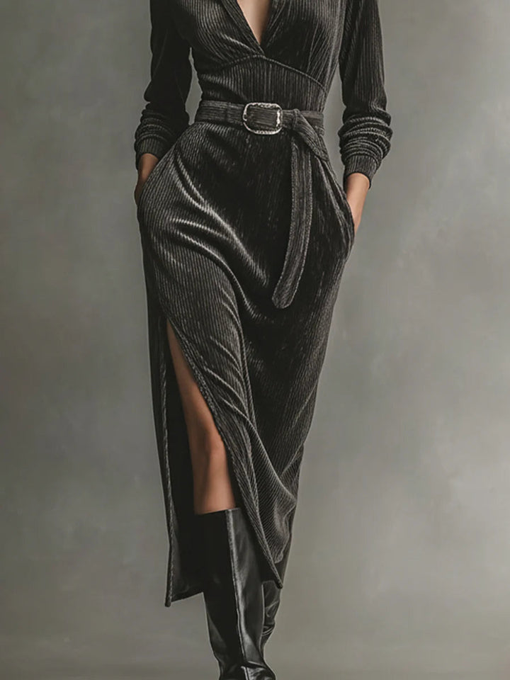 Elegant Corduroy Dress