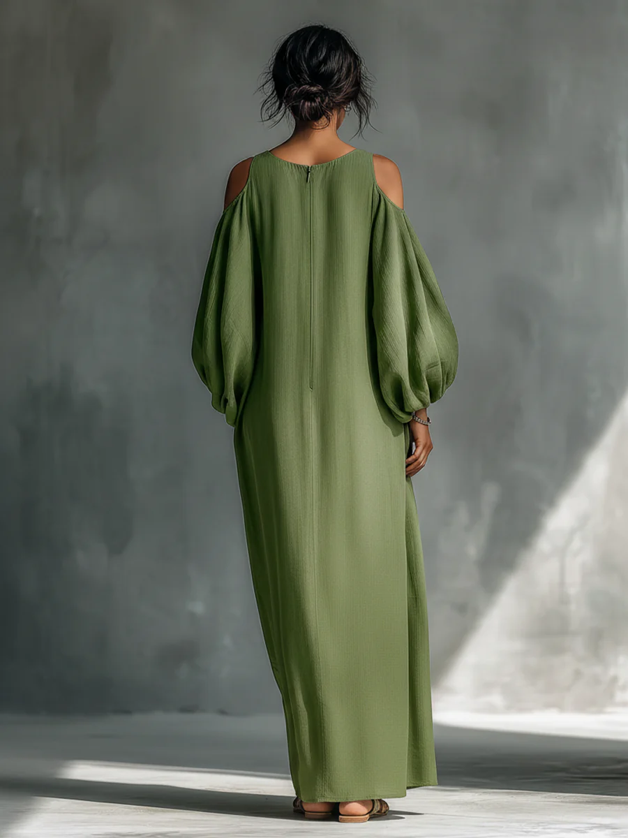 Susana | Flowy Off-the-Shoulder Maxi Dress