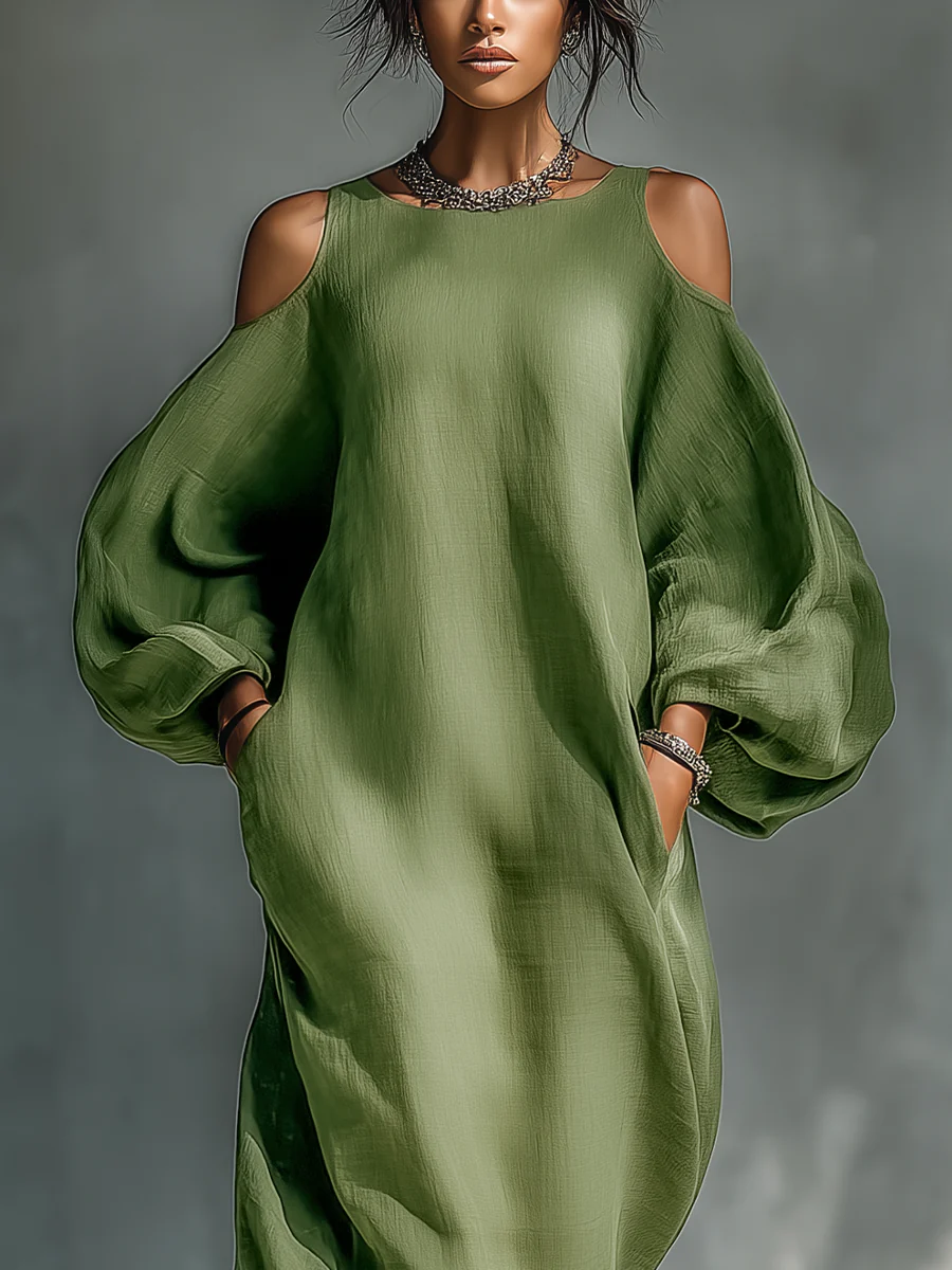 Susana | Flowy Off-the-Shoulder Maxi Dress