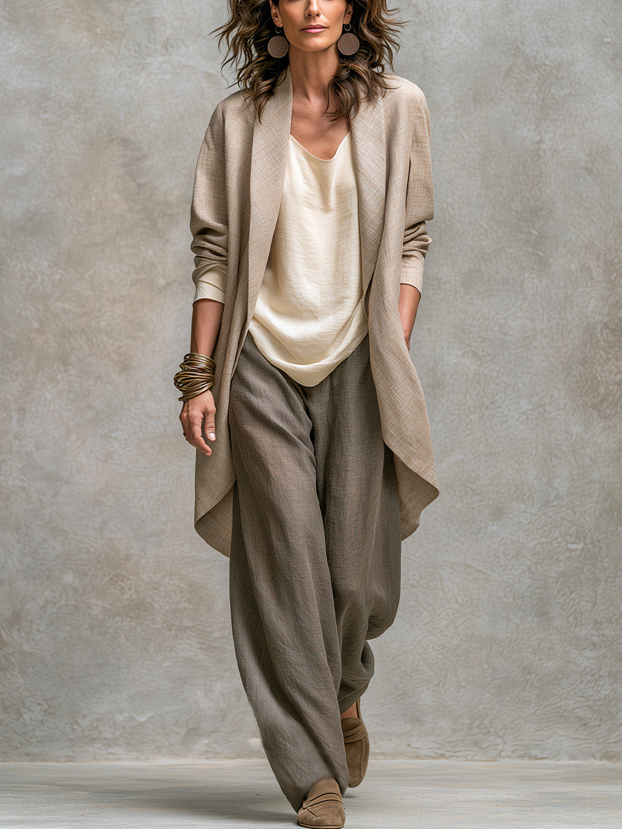 Martina | Three-Piece Wide-Leg Suit Set