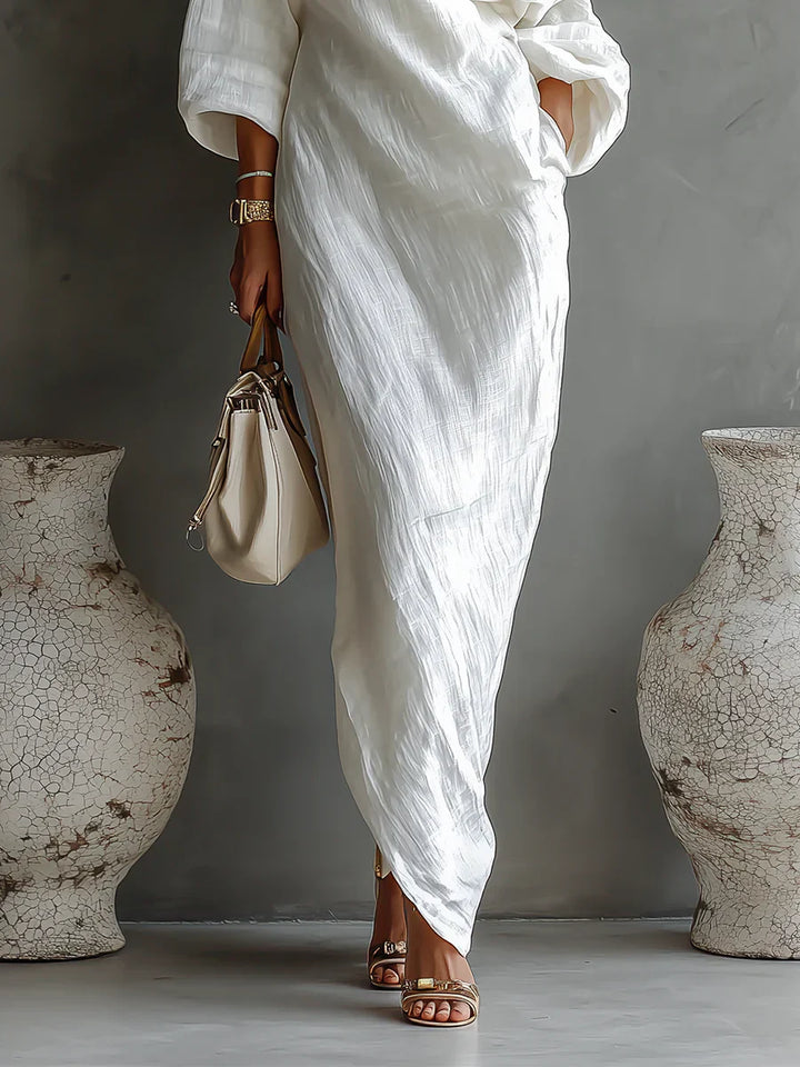 Melisa | Elegant Flowing Asymmetrical Maxi Dress