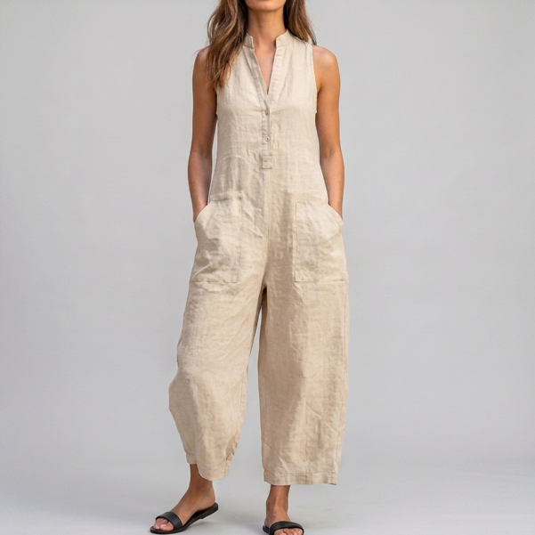 Harper | Sleeveless Wide-Leg Jumpsuit