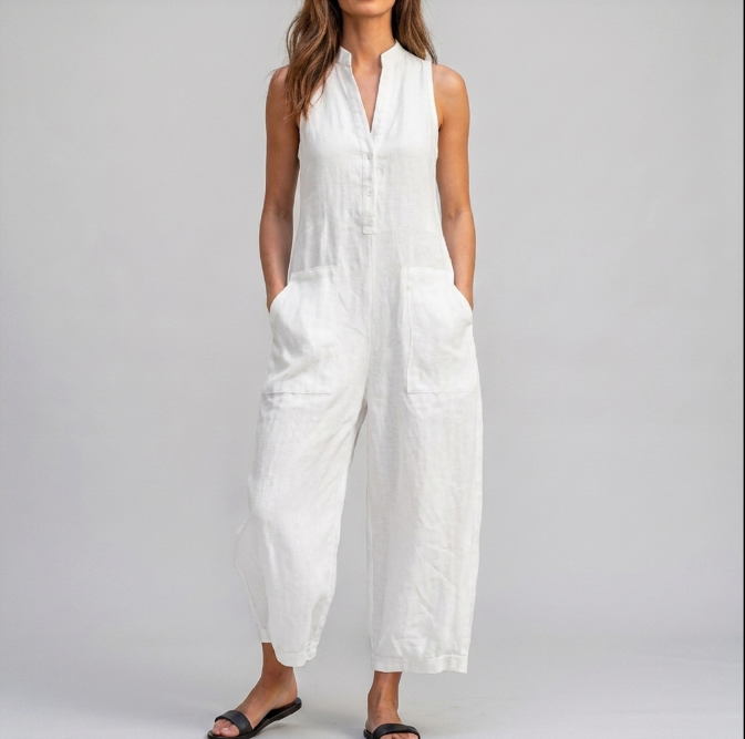 Harper | Sleeveless Wide-Leg Jumpsuit
