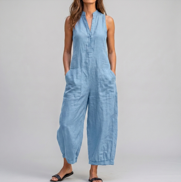 Harper | Sleeveless Wide-Leg Jumpsuit