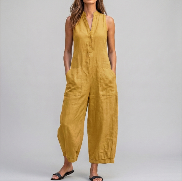 Harper | Sleeveless Wide-Leg Jumpsuit