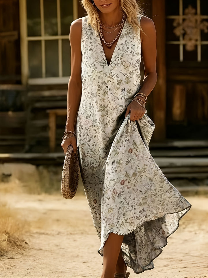 Brylee | Sleeveless Boho Print Dress