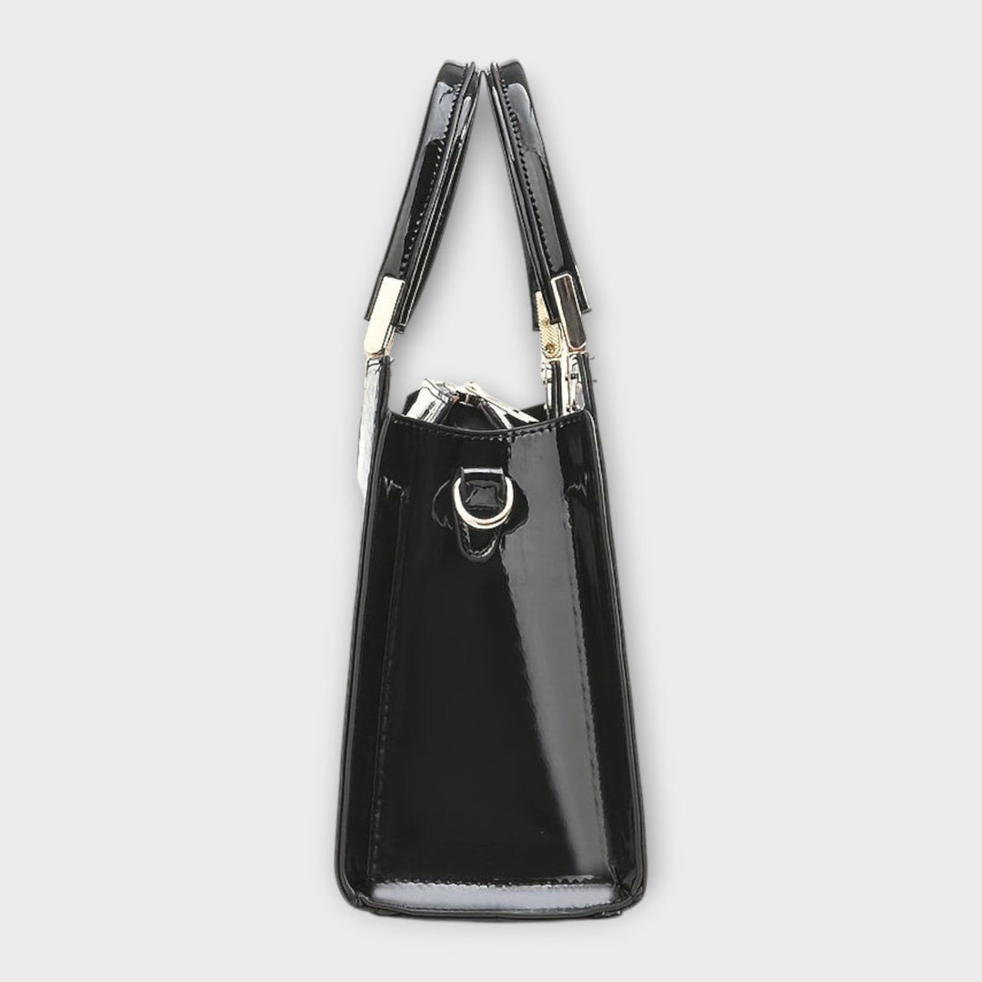 Jamie | Glossy Crocodile Pattern Handbag