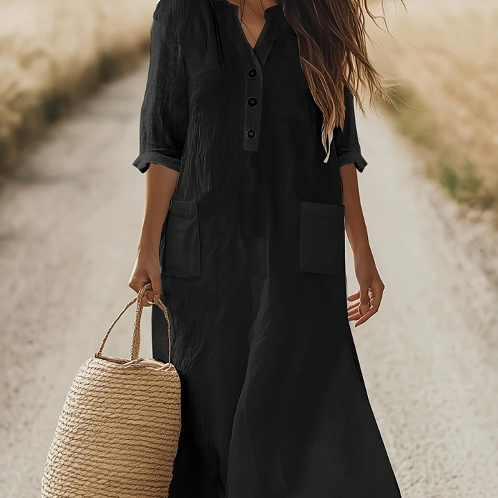 Angelina | 100% cotton-made Dress with Pockets