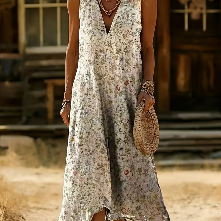 Brylee | Sleeveless Boho Print Dress