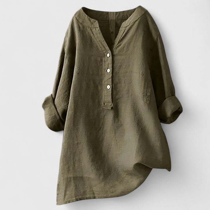 Caroline™ | Elegant Button-Front Shirt
