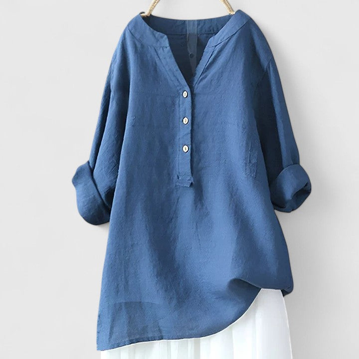 Caroline™ | Elegant Button-Front Shirt