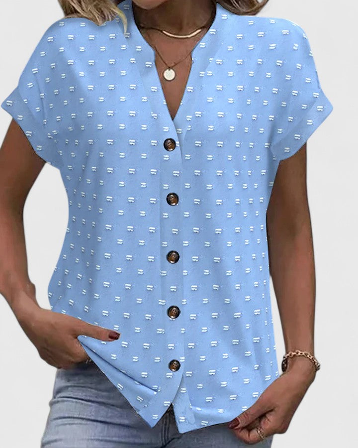 Christina™ | Comfortable V-Neck Shirt