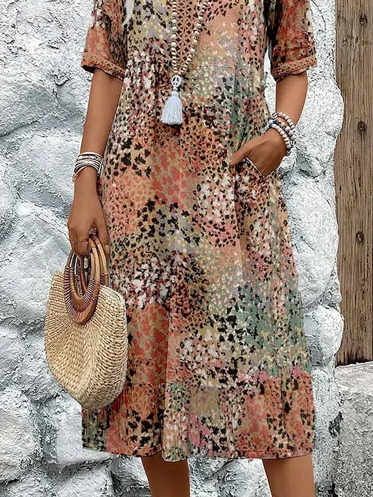 Elara | Vibrant Midi Dress
