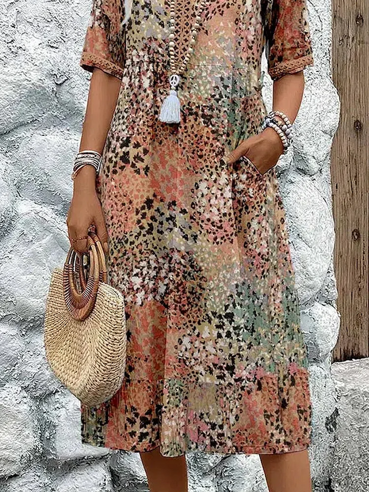Elara | Vibrant Midi Dress