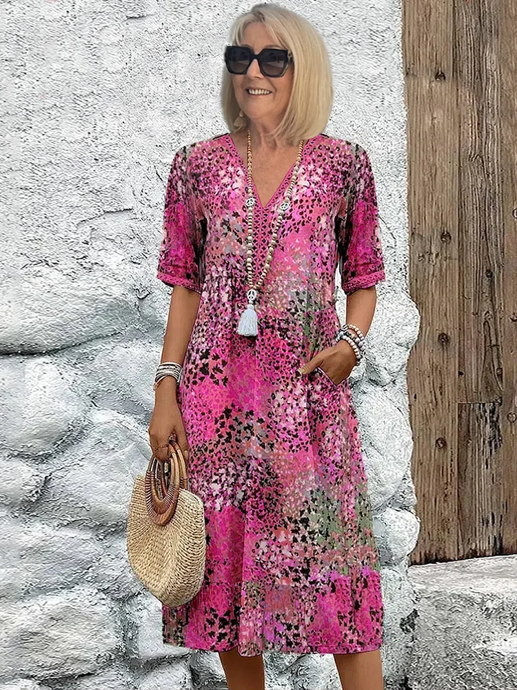 Elara | Vibrant Midi Dress