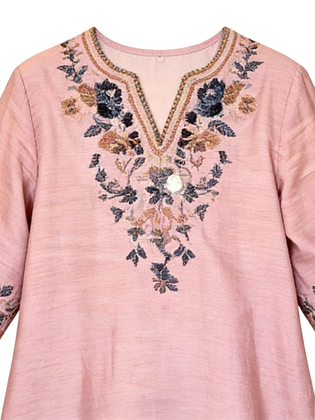 Ana | Elegant 100% cotton-made embroidered Dress