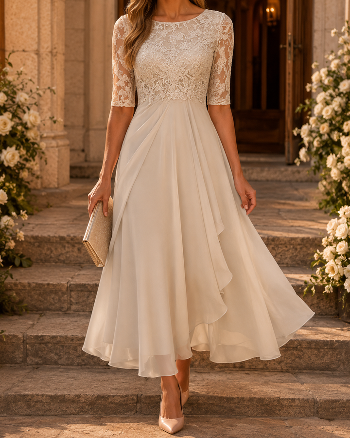 Effie™ Lace Bodice Midi Dress