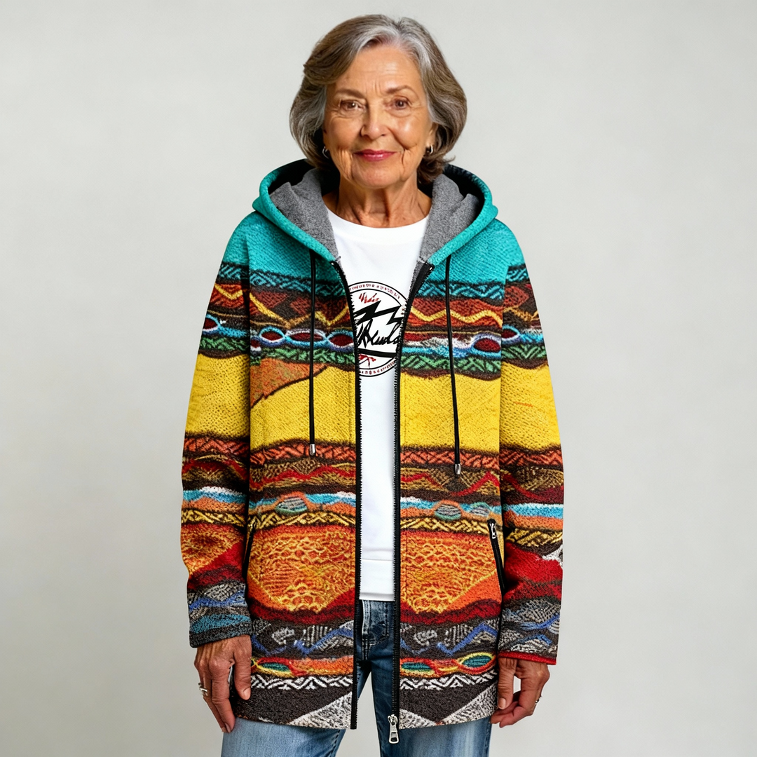 JINDALEE | LUXURIOUS CARDIGAN WITH ARTISTIC INSPIRATION
