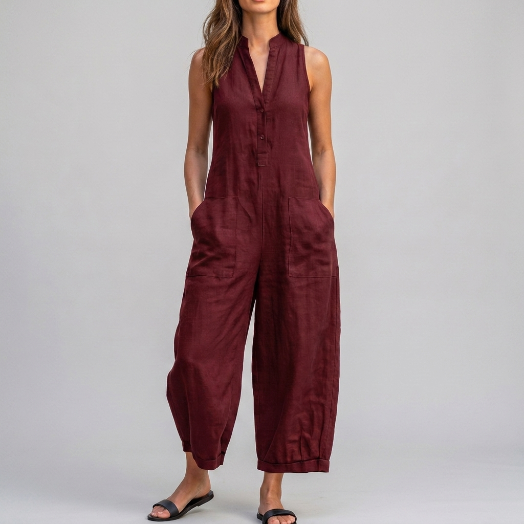Harper | Sleeveless Wide-Leg Jumpsuit