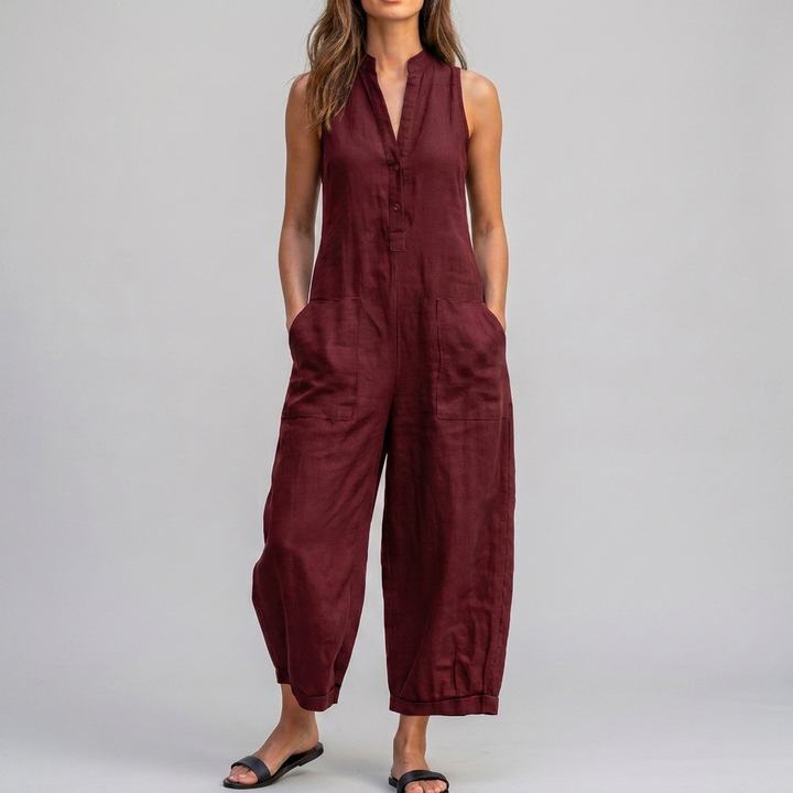 Harper | Sleeveless Wide-Leg Jumpsuit
