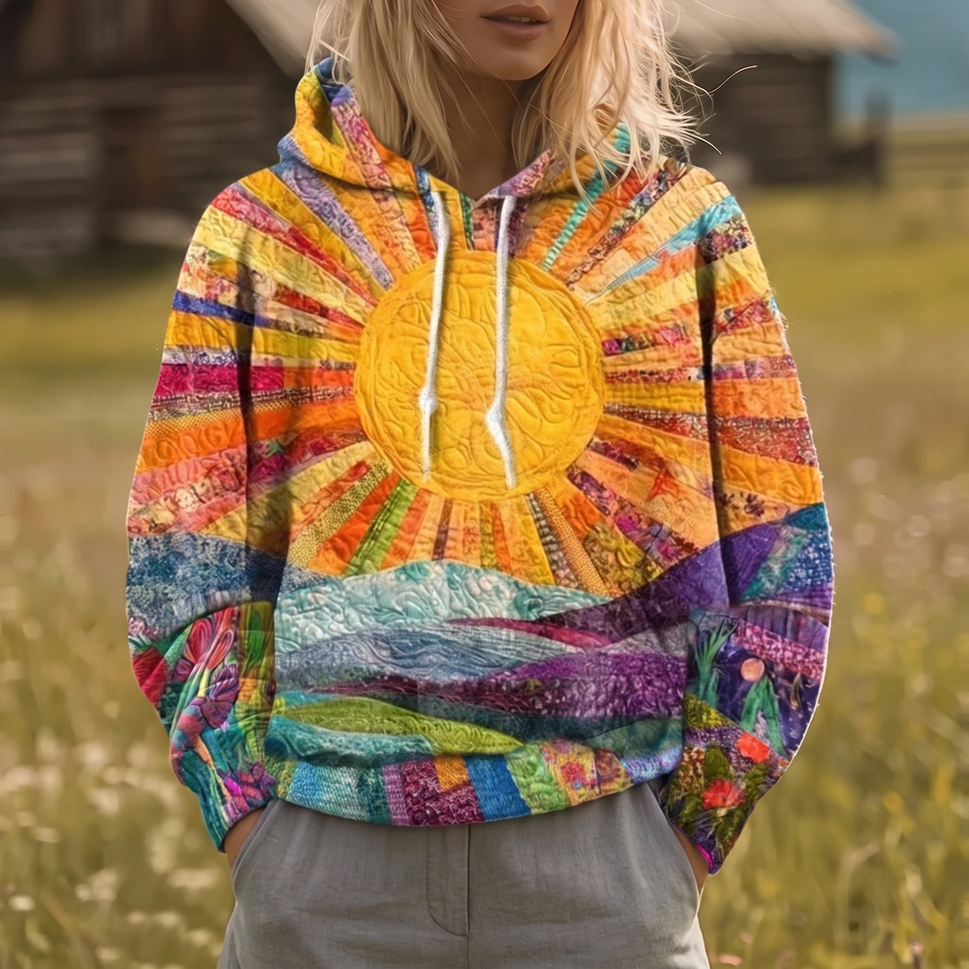 Dawnburst™ | Sunburst Print Hoodie