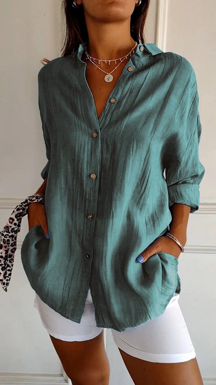 Sasha | Elegant Shirt with Pleated Style