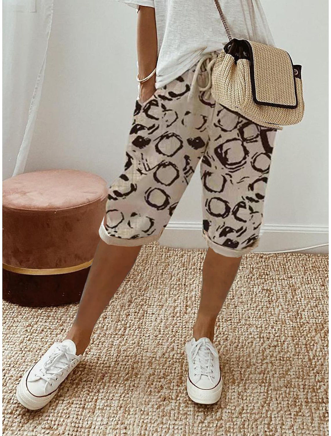 Sophie™ Comfort cotton-linen Capri Pants
