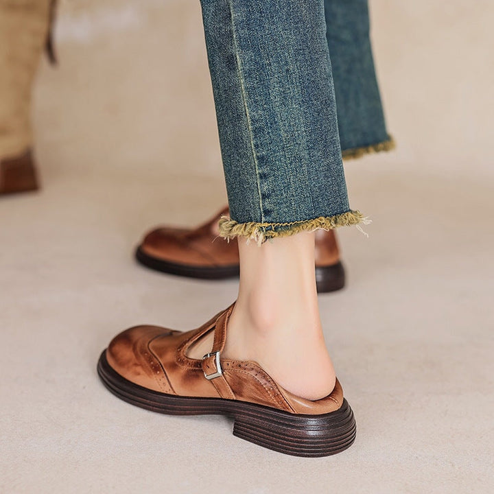 Mattea | Elegant Mary Janes Made Of Leather